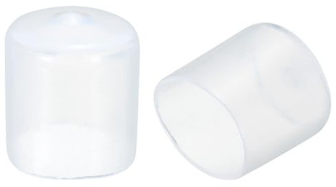 QUARKZMAN 30pcs Rond Caoutchouc Fin Bouchons 30mm Clair PVC Vinyle Boulon Couvercle Vis Filetage Protecteurs