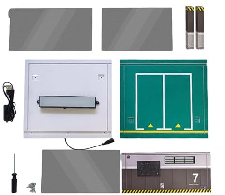 Generic Éclairage LED à échelle 1:32, Modèle de Garage, Table, Maison, Mini Véhicule, Décor de Garage