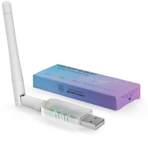 SMLIGHT SLZB-07 Zigbee 3.0 USB Coordinator - Pre-Flashed and Ready-to-Use Zigbee Adapter for ZHA Home Assistant and Zigbee2MQTT