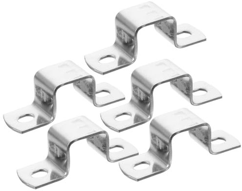 HOMSFOU 6 Pezzi Tubo Fibbia in Acciaio Inossidabile Staffe Per Pali in Legno Fascette Per Tubi Morsetto Per Tubo Quadrato Staffe Per Tubi Tubatura Acciaio Inossidabile 304 Colonne Quadrate