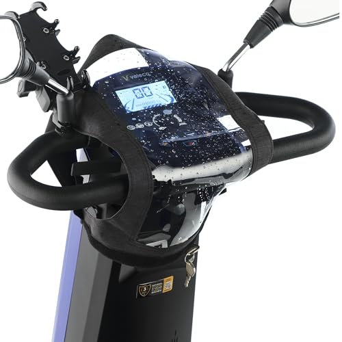VELECO Display Protector: Mobility Scooter Control Panel Cover - Safeguard Your Screen in Style, Tiller Cover, Console Cover Waterproof - Rain Protector - Black