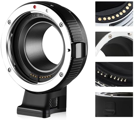 VILTROX EF-EOS M Adapter Lens Electronic Autofocus EF-M Adapter AF Converter 0.71x Speed-Booster for Canon EOS EF/EF-S Lens to Canon M Mount EOS M2 M3 M5 M6 M50 M50II M100 M2 M3 M10 II