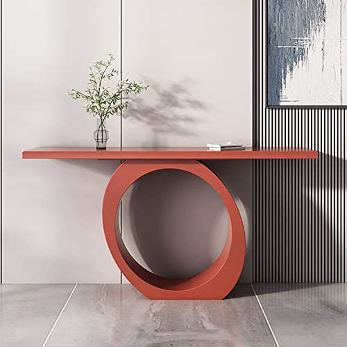 KLLJHB Konsolen-Akzenttisch aus recyceltem Holz mit rechteckigem Tisch für den Flur, Wabi-Sabi-Stil, Veranda-Tisch, Trennwand, Eingangs-Seitenansicht, Plattform mit kreativem Design