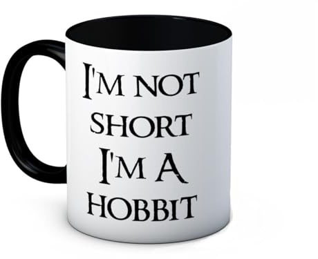 Top Banana Gifts Lustige Keramiktasse mit der Aufschrift I'm Not Short, I'm a Hobbit