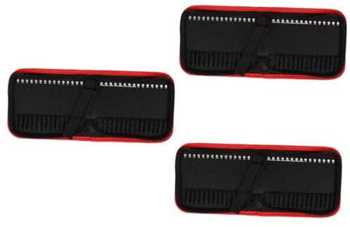 jojofuny 3pcs Tool Pouch Bag Zipper Organizer for Hardware Canvas Driver Bit Storage Heavy Duty Tool Pouch