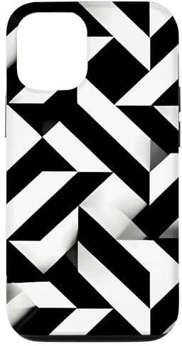 iPhone 13 Pro High Black + White Contrast Abstract Pattern Baby Brain Case