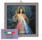 FRATELLI BONELLA - Piastrella 20x20 cm in Ceramica Raffigurante Gesù Misericordioso - Piastrella con Figura Sacra da Appendere - Piastrella in Ceramica