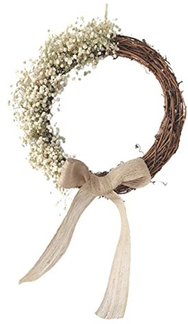 Trockenblumenkranz 1 Stück mit Rattan und Dry Flower, Weihnachten Feier