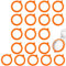 20PCS Replacement Silicone Seals Kilner jar seals, kilner jar seals replacement, rubber seals for kilner jars, Leakproof Replacement Rubber Seals for Glass Clip Top Jars, Storage Jars (Orange)