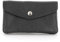 Double Tree - Porte-Monnaie Cartes Cuir Véritable Grainé Ou Irisé Femme - Portefeuille Pochette Sac De Rangement Format Mi-Longue À Magnétique - Pratique Multifonctionel - Noir