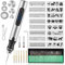 Electric Engraving Pen Tool can be Engraved on Metal, Glass, Ceramic, Wood, Engraving Pen Tool Kit with 16 templates Suitable for DIY Creation, Crafts, Personalized Accessories and Gifts