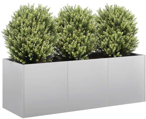 Fioriera 120x40x40 cm in Acciaio Zincato (8,5KG)