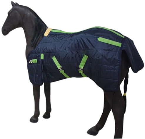 GGpone Pferdes Winterdecke 39 Zoll Deluxe wasserdichte Pferdestelle Decke Windfest & Warmer verdickter Winter für Mini, Pony, Fohlen