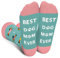 Cantustime BEST DOG MOM EVER Socken für Mama Frauen - Muttertagsgeschenk Lustige Geschenke Mutter Damen Hundebesitzer Witzige Motiv Coole Verrückte Hunde Socke Weihnachten Geburtstagsgeschenk
