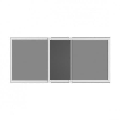 Kit mosquitera extensible H 70 cm x 100 cm aluminio blanco sin taladrar