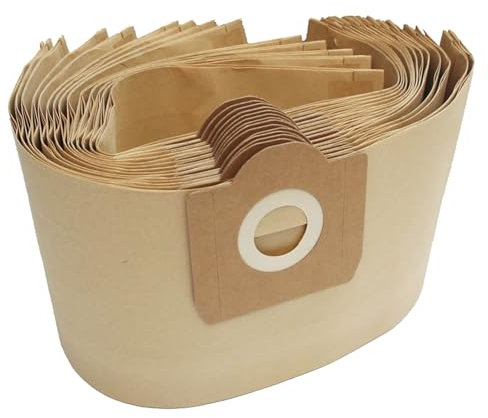 Sparesbarn 12 sacs d'aspirateur compatibles avec les aspirateurs eau et poussière Masko 1800 W 30 L, K-606S, K 606DW, Bavaria BVC 1815 S Monzana