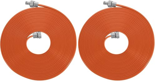 Gardena Schlauch-Regner: Sprühregner für schmale Beete und Zonen, pflanzenschonender feiner Sprühnebel, passend zu vielen Anschlüssen, Längenanpassung möglich, 15m, orange (996-20), Standard
