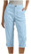 RLEHJN Pantacourt Femme Été Pantalons 3/4 Cargo Décontracté Pantalon Corsaire Ceinture Élastique Couleur Unie Randonnée Pantalon Capri Sport Cargo Taille Haute Pantacourt De Travail Chasse avec Poche