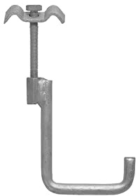 Montagehaken Hakenhalter für U-Profil | 100mm | Befestigungsmaterial | Halterung | verzinkt Montagehaken, Aufhängehaken | 1 Stück