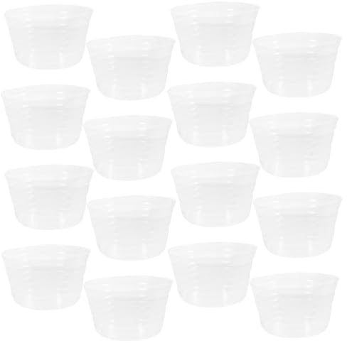 Gatuida 30 Pièces Plateau de Pot de Fleur Transparent Bac Récupérateur Eau Étanche pour Plantes Intérieur et Extérieur Soucoupe Plastique Léger pour Jardin Balcon Bureau Protection des