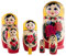 Heka Naturals Semjonov Matroschka-Puppen | Matroschka-Puppenset aus natürlichem Holz, traditionelle Babuschka Heimdekoration, Stapelspielzeug aus Holz, handgefertigte Spielzeuge, niedliches Geschenk