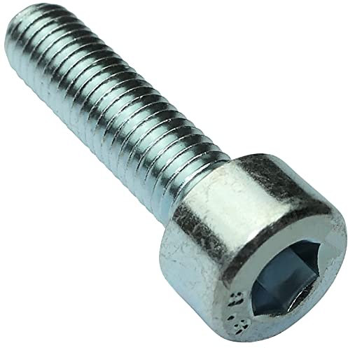 AERZETIX - C18327-20 x Bolzen - Zylinderkopfschrauben - M5x20mm - DIN912 - Verzinkter Stahl - Fußabdruck 4mm Innensechskant