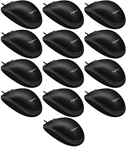 Logitech B100 Mouse Ottico Business 10er Set | Schwarz