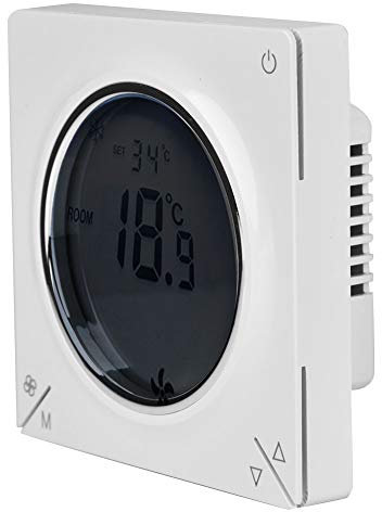 Thermostat de Climatiseur Thermostat Ventilo-Convecteur Central Régulateur de Température Ambiante, Thermostat Futé pour la Compagnie d'Hôtel à La Maison