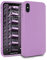 MyGadget TPU Case for iPhone XS Max - [ Camera Protection & Anti Fingerprint ] - Silicone Cover with Soft Touch & Anti Scratch Shell - Matte Lilac