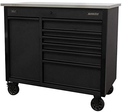 Sealey AP4206BE Mobiler Werkzeugschrank mit Ladeschublade für Elektrowerkzeug, 1120 mm