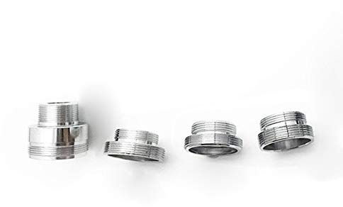 Tippen Sie Auf Adapter, M22 Männliche Gewindeübertragung M26 / M28 / M30 / M32 Außengewinde-Stecker, Außenadapter, Badezimmer Küche Messing Wasserhahn Zubehör, 1 Stück (Size : M32*M22)
