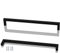 ANSIEDIO 2 Pack Black Stainless Steel Cupboard Handles - 288mm Kitchen Cabinet Door Handles Furniture Drawer T Bar Pulls