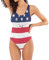 Drapeau USA Aquarelle Maillot de Bain Femme One Pieces Bikini Monokini Sexy Slim pour La Plage Femmes Filles