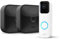 Blink Outdoor with two-year battery life | 2-Camera System (Black) + Blink Video Doorbell (White) | HD Smart Security camera with motion detection, and Alexa enabled