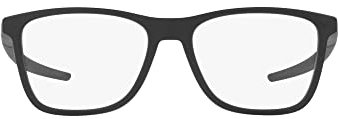Oakley Ox8163f Herren-Brillenrahmen mit niedrigem Steg, quadratisch, verschreibungspflichtig, Satin-Schwarz/Demo-Gläser, 56 mm