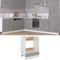 INLIFE Herdumbauschrank Betongrau 60x46x81,5 cm Holzwerkstoff,Grau,18KG,802501