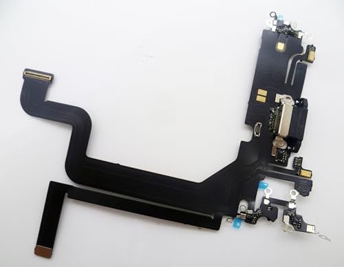 Charging Port Board Dock Connector Flex Cable Replacement Compatible with iPhone 14 Pro Max 6.7inch (Black)