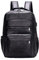 Baoblaze PU Leather Laptop Backpack Men Travel Rucksack Multiple Pockets Water Resistant Casual Daypack Computer Backpack for Fishing Shopping Hiking, Black