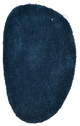 Teppich aus 100% Polyester; handgetuftet | Größe: 60 x 100 cm; Farbe: Petrol | Tom Tailor - Cozy Bath