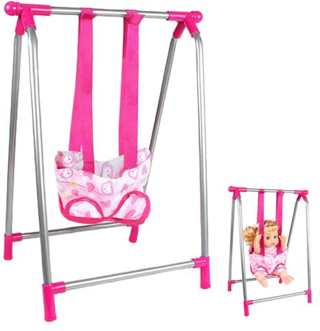 Columpio para Muñecas De Bebé Simulación Oscilante Miniatura DIY Columpio para Muñecas Muebles para Muñecas Columpio De Muñecas Juguetes Columpio De Muñecas para Juegos De Simulación Casa De Muñecas,