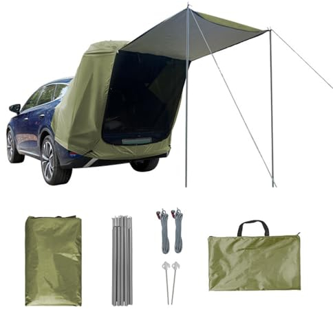KOCAN Outdoor-Kofferraum-Zelt,Camping,Picknick,Auto-Heckzelt mit Überdachung,Kofferraum-Erweiterungszelt,sonnensicher,regenfest,Kofferraum-Zelt,Kofferraumzelt