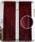 BEAUTEX Samt Vorhang Kräuselband U-Band Gardine Velvet abdunkelnd und Blickdicht, 300x245 cm (Breite 300 cm, Höhe 245 cm, Bordeaux)