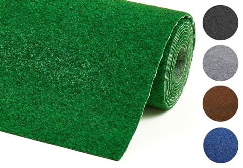 misento Kunstrasen Easy, Outdoor Rasenteppich, 67x100 cm, Grün | Balkonteppich, 4mm, Nadelfilz Kunstrasenteppich für Balkon, Terrasse und Camping, Outdoor Teppich