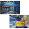 2set Mini Tube Pocket Puzzle Van Gogh Berühmte Gemälde Sternenhimmel Landschaft Kreative Dekompression Spielzeug Fotorahmen Geschenk