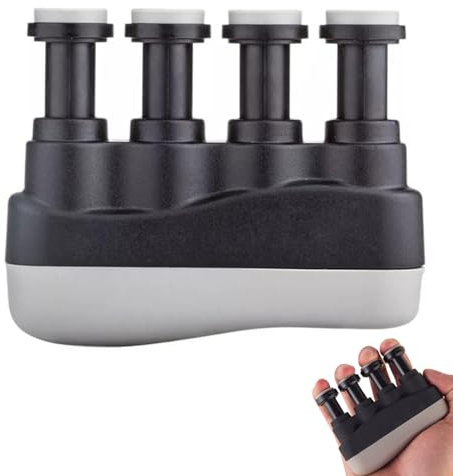Gitarrentrainer Finger-Übungsgerät, Gitarre Fingertrainer Handtrainer, Einstellbare Gitarre Klavier Finger Exerciser, Gitarrener Fingerkrafttrainer, Fingerwiderstandstrainer für Gitarre