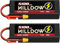 2S Lipo Battery 5100mAh 7.4V 85C Hard Case RC Battery with XT60 Connector for 1/8 1/10 RC Vehicles Car RC Buggy Truggy RC Airplane UAV Drone(2 Packs)