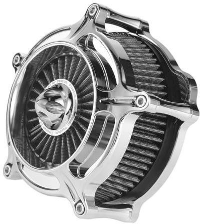 HEYOMOTOR - Filtro dell'aria per pulizia dell'aria per prese d'aria Harley Davidson Sportster XL 883 1200 Modelli Grigio