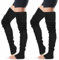 XEPST 2 Paare Stulpen Damen Lange Winter Beinwärmer, Stulpen Mädchen Beinstulpen Damen Stricken Häkelarbeit Pulswärmer Leg Warmers Stiefel Boot Abdeckung für Winterwärmer (85 cm, Schwarz)