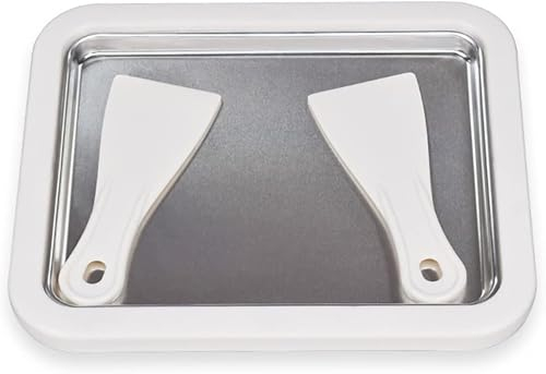 Heladera Con 2 Rascadores, Molde De Helado Instantáneo Para Hacer Yogur Congelado Softserve Plato Frío Instantáneo En Casa. (Blanco)