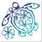 GORGECRAFT 30x30cm Große Meeresschildkröten Schablone Strand Ozean Tier Schildkröte Blume Zeichenvorlage Hawaii Wiederverwendbare Kunststoff Schablonen Zum Malen Auf Holz Wänden Türen Leinwand Heimdek
